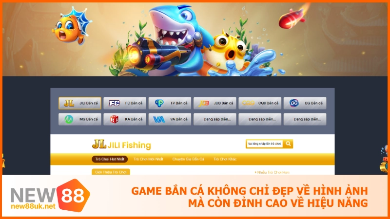 Game bắn cá không chỉ đẹp về hình ảnh mà còn đỉnh cao về hiệu năng