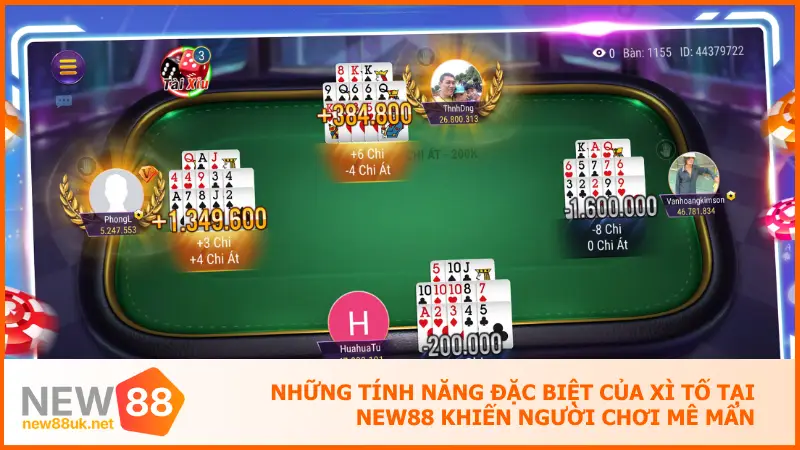 Game Bài Xì Tố New88 Thử Trí Cược Thủ Rinh Thưởng Cực Đã 5 Những tính năng đặc biệt của xì tố tại New88 khiến người chơi mê mẩn