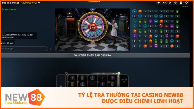 Tỷ lệ trả thưởng tại Casino NEW88 được điều chỉnh linh hoạt